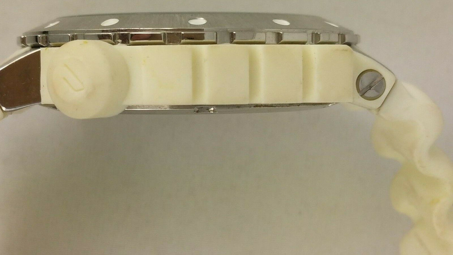 Diesel DZ1168 men's watch full white of rubber and steel DZ-1168 analog 10 ATM