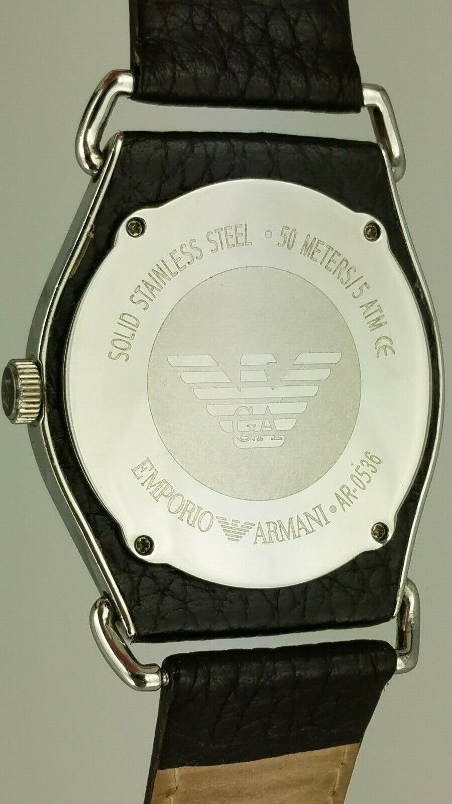 Emporio Armani AR0536 watch solid stainless steel AR-0536 analog 5 ATM
