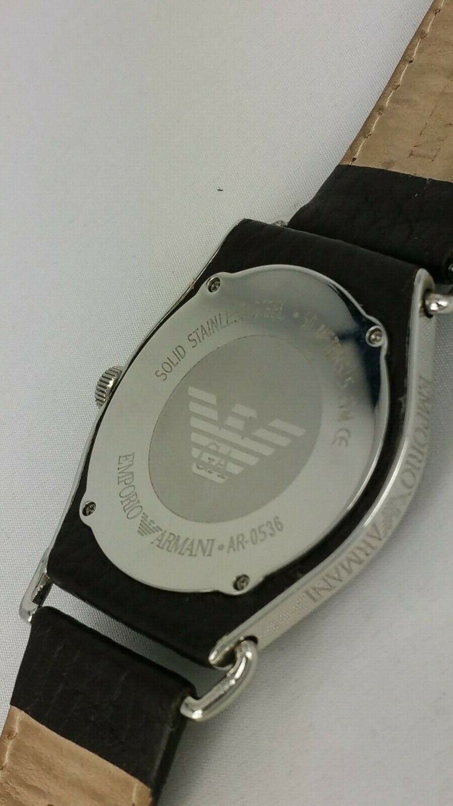 Emporio Armani AR0536 watch solid stainless steel AR-0536 analog 5 ATM