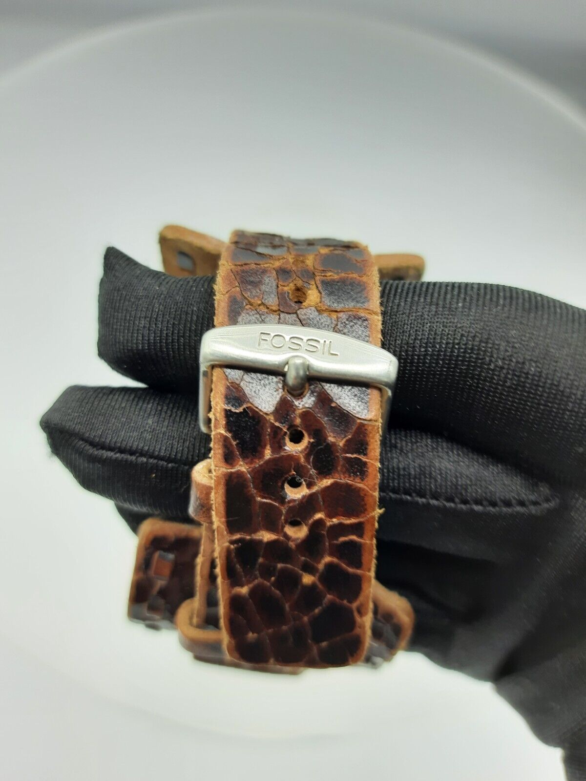 Fossil JR8712 big tic men's watch brown strap ana/digi JR-8712 5 ATM