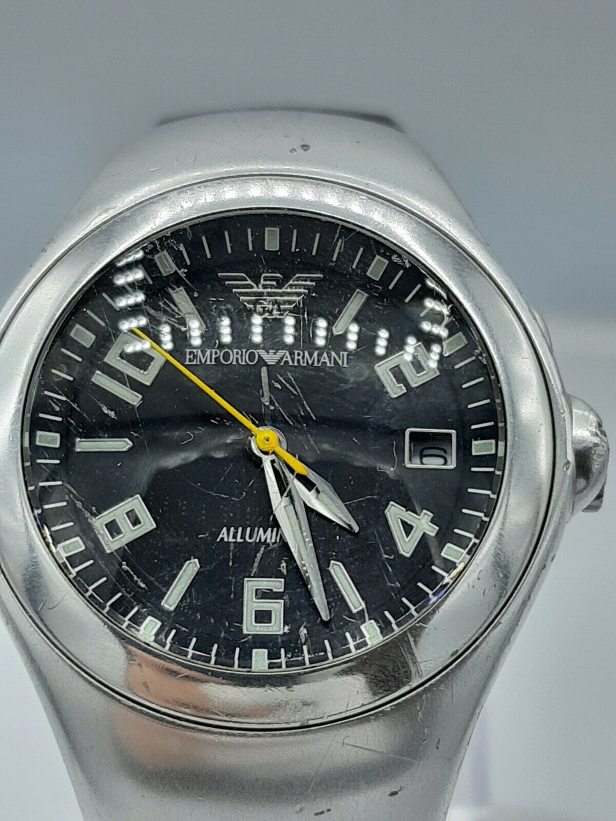 Emporio Armani AR1205 men's aluminum watch AR-1205 analog 10 ATM