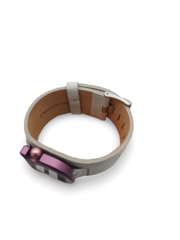 LIP 1890372 ladies analog time only watch Cabriole grey strap French design 3ATM