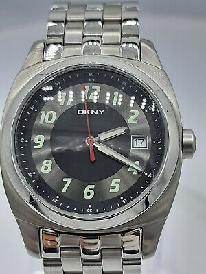 DKNY NY2026 men's watch NOS stainless steel NY-2026 5 ATM