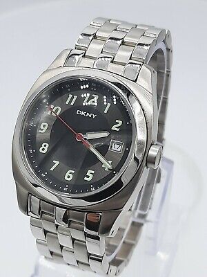 DKNY NY2026 men's watch NOS stainless steel NY-2026 5 ATM