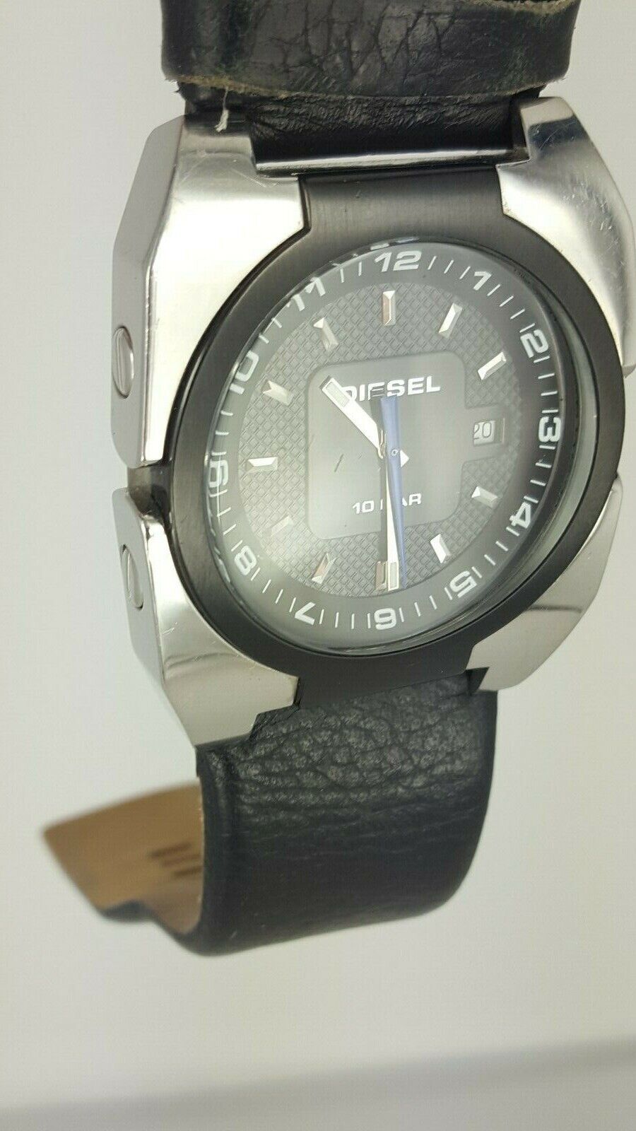 Diesel DZ1149 men's watch solid stainless steel black blue DZ-1149 analog 10 ATM