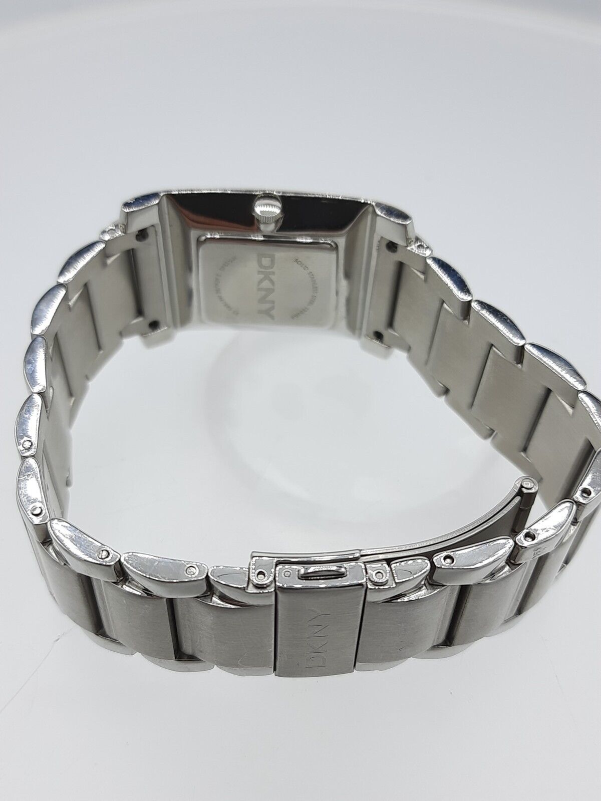 DKNY NY1240 men's watch rectangular solid stainless steel NY-1240 5 ATM