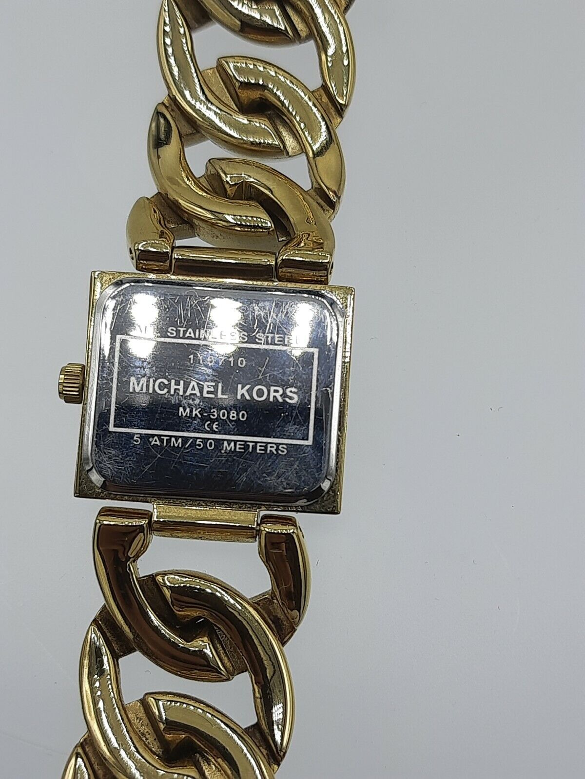 Michael Kors MK3080 ladies watch full gold colour diamonds inserts MK-3080 3ATM