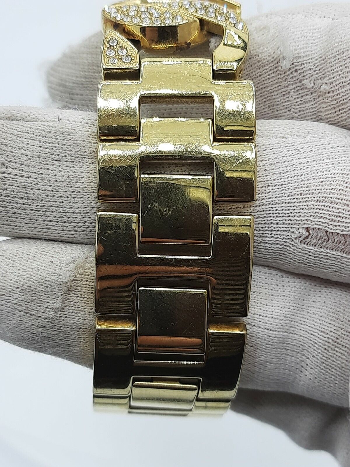 Michael Kors MK3080 ladies watch full gold colour diamonds inserts MK-3080 3ATM