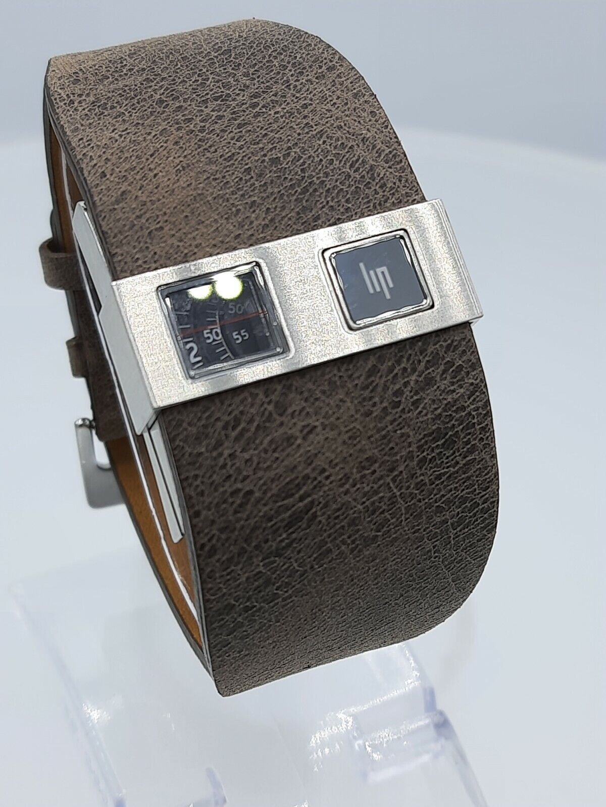 LIP  1871352 men's jumphourwatch Baschmakoff steel brown French design 10 ATM