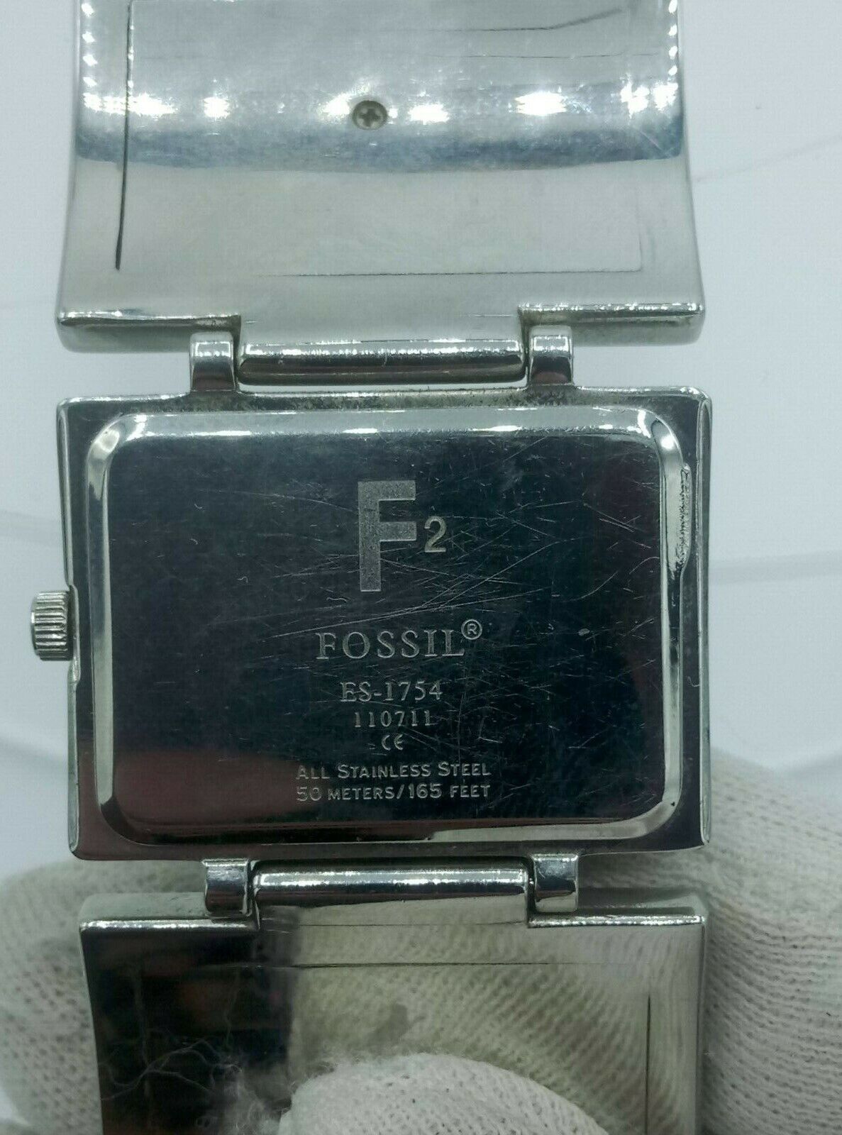 Fossil ES1754 ladies watch stainless steel ES-1754 analog 5 ATM