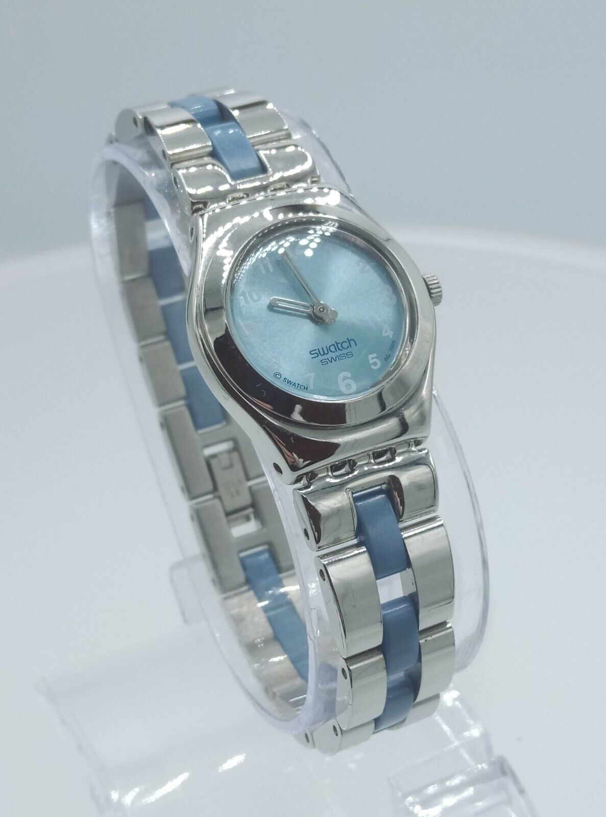 Swatch Irony lady YSS203G ladies watch Blue Silky Swiss made 3 ATM