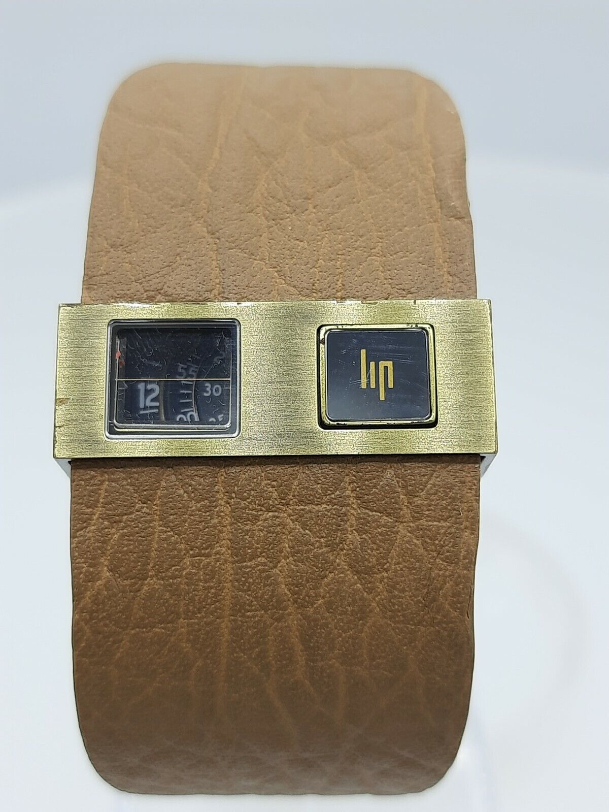 LIP 1871362 men's jumphourwatch Baschmakoff bronze brown French design 10 ATM