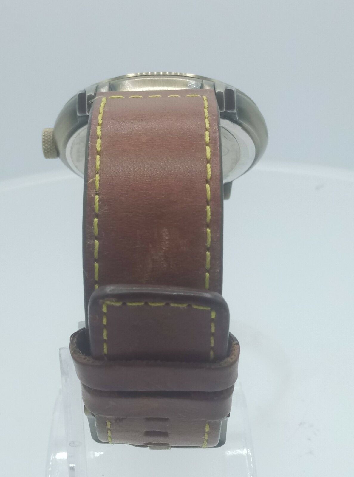 Fossil Authentic JR9638 men's jumphour watch NOS copper case JR-9638 analog 5ATM