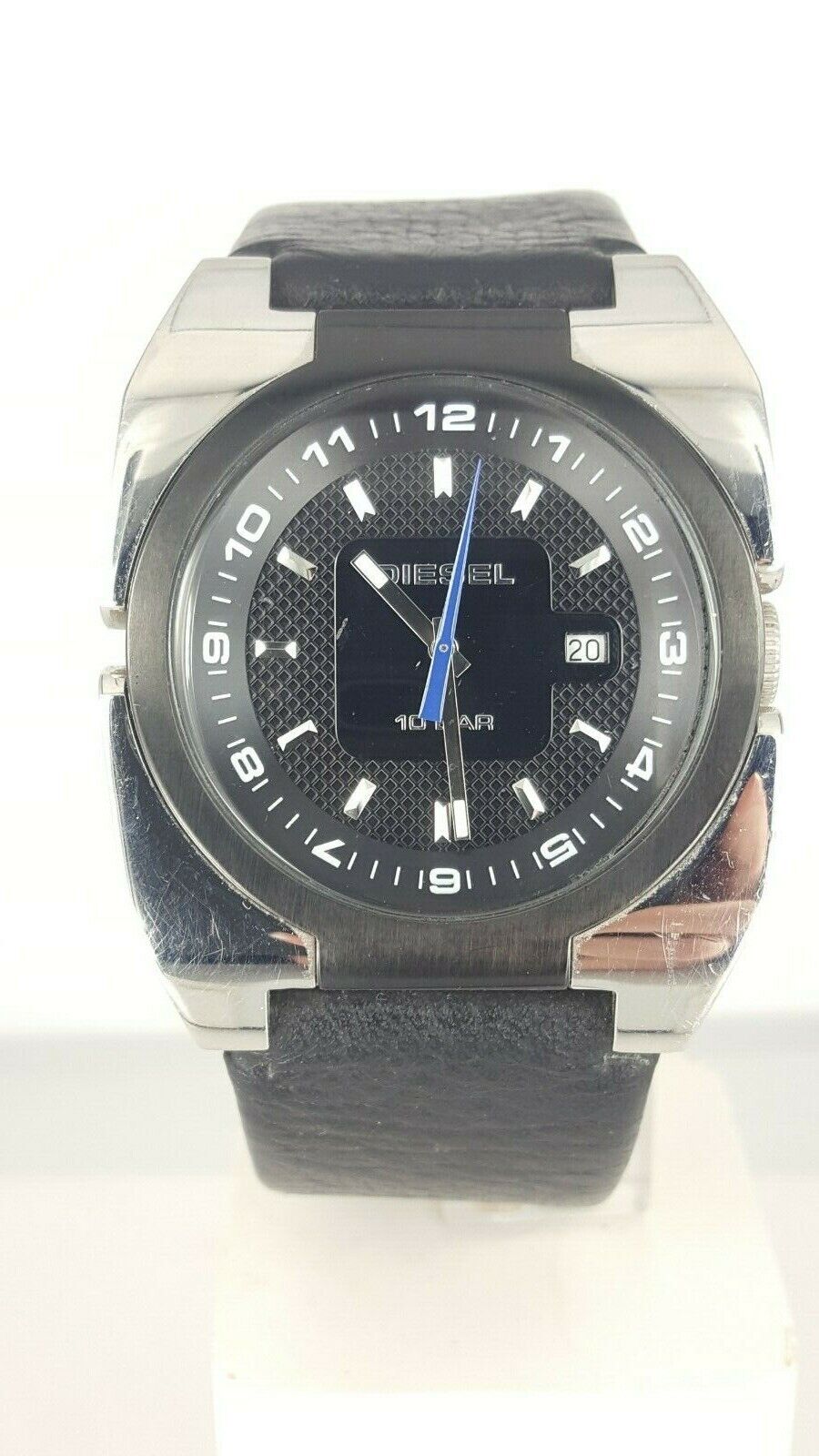 Diesel DZ1149 men's watch solid stainless steel black blue DZ-1149 analog 10 ATM