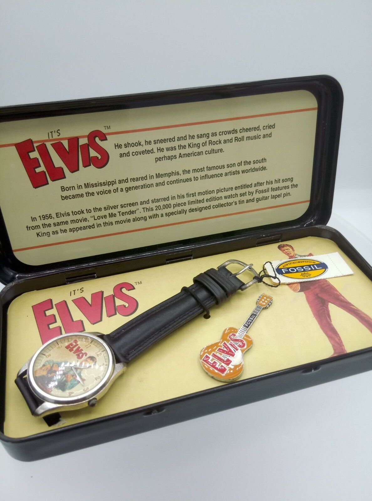 Fossil Elvis Limited edition unisex watch LI-1287 Nr. 14965/20000 NOS