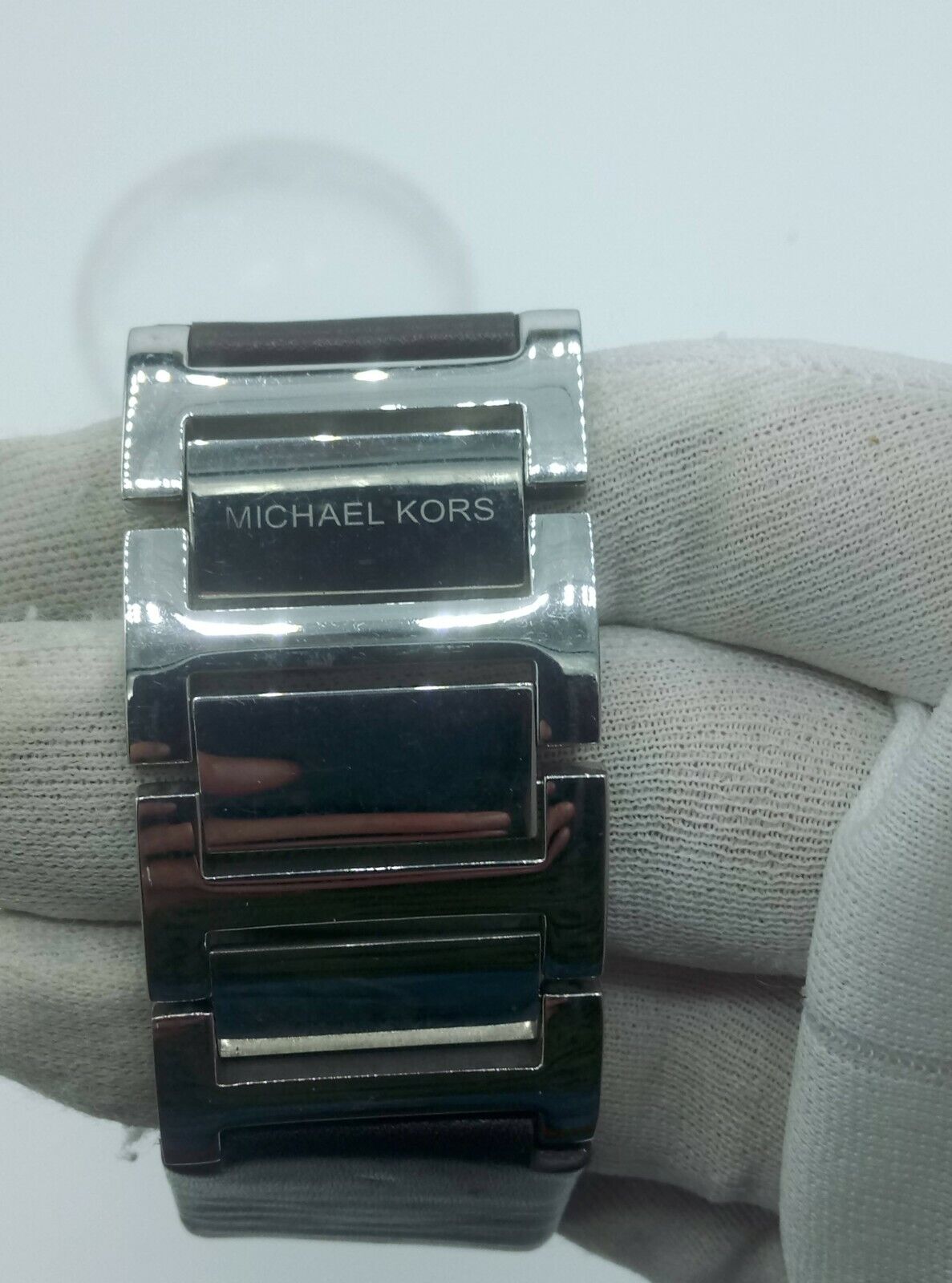 Michael Kors MK2121 ladies watch brown leather steel bracelet MK-2121 5 ATM