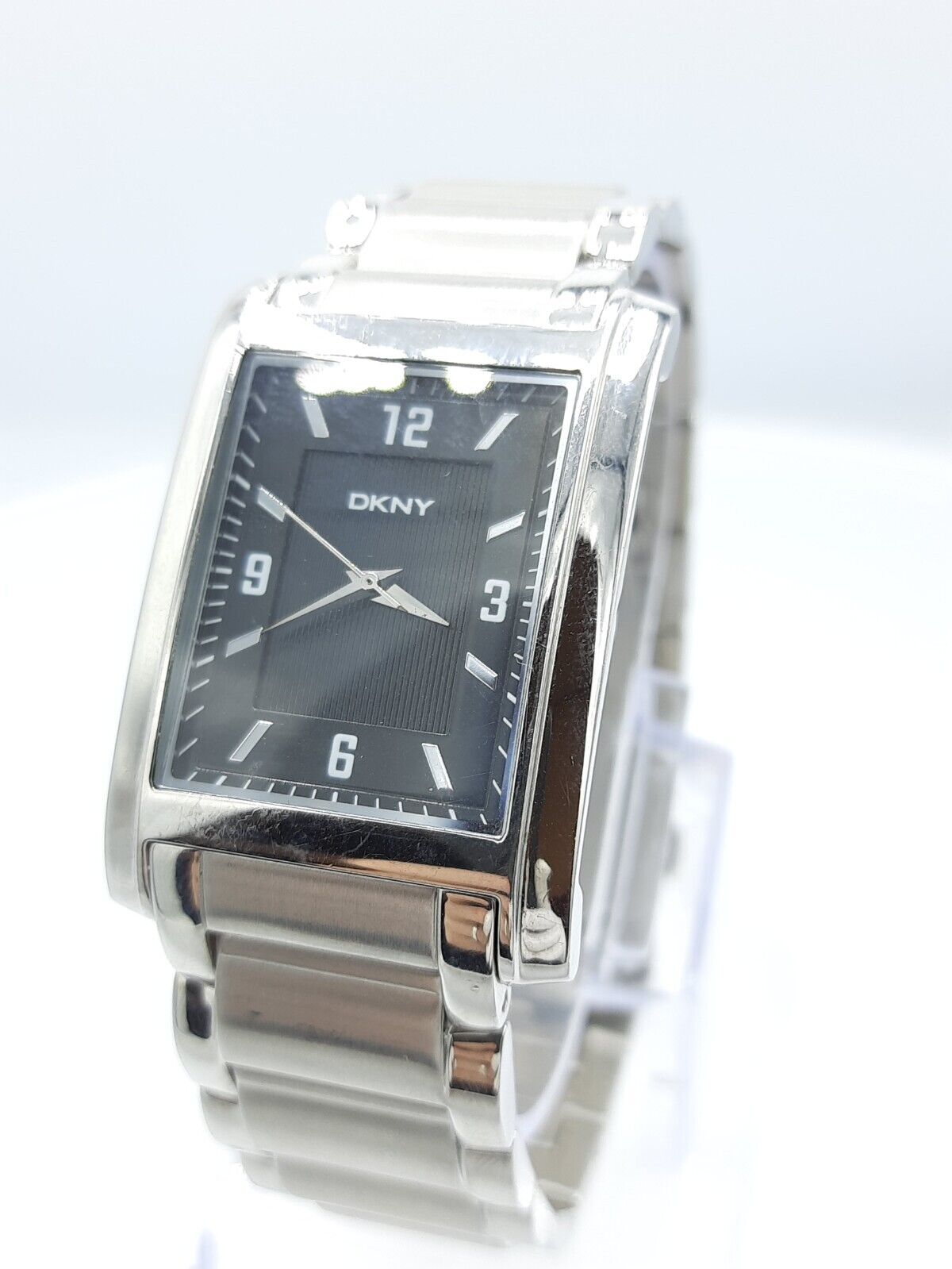 DKNY NY1240 men's watch rectangular solid stainless steel NY-1240 5 ATM