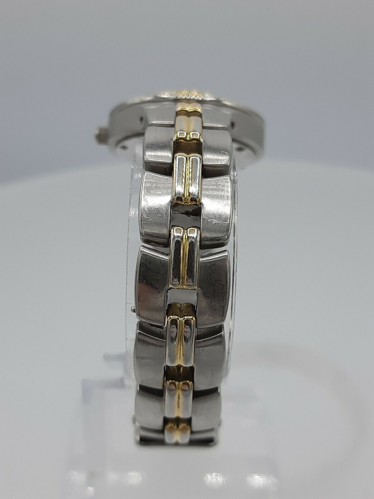 Fossil AM3461Blue ladies watch diamond bezel AM-3461 analog 10 ATM