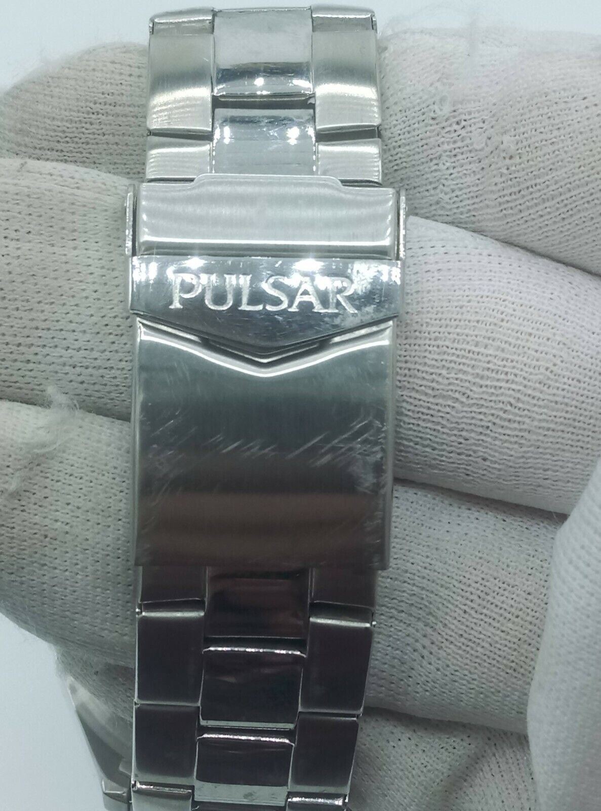 Pulsar VM82X194 men's chrono watch solid stainless steel VM82-X194 analog 10 ATM