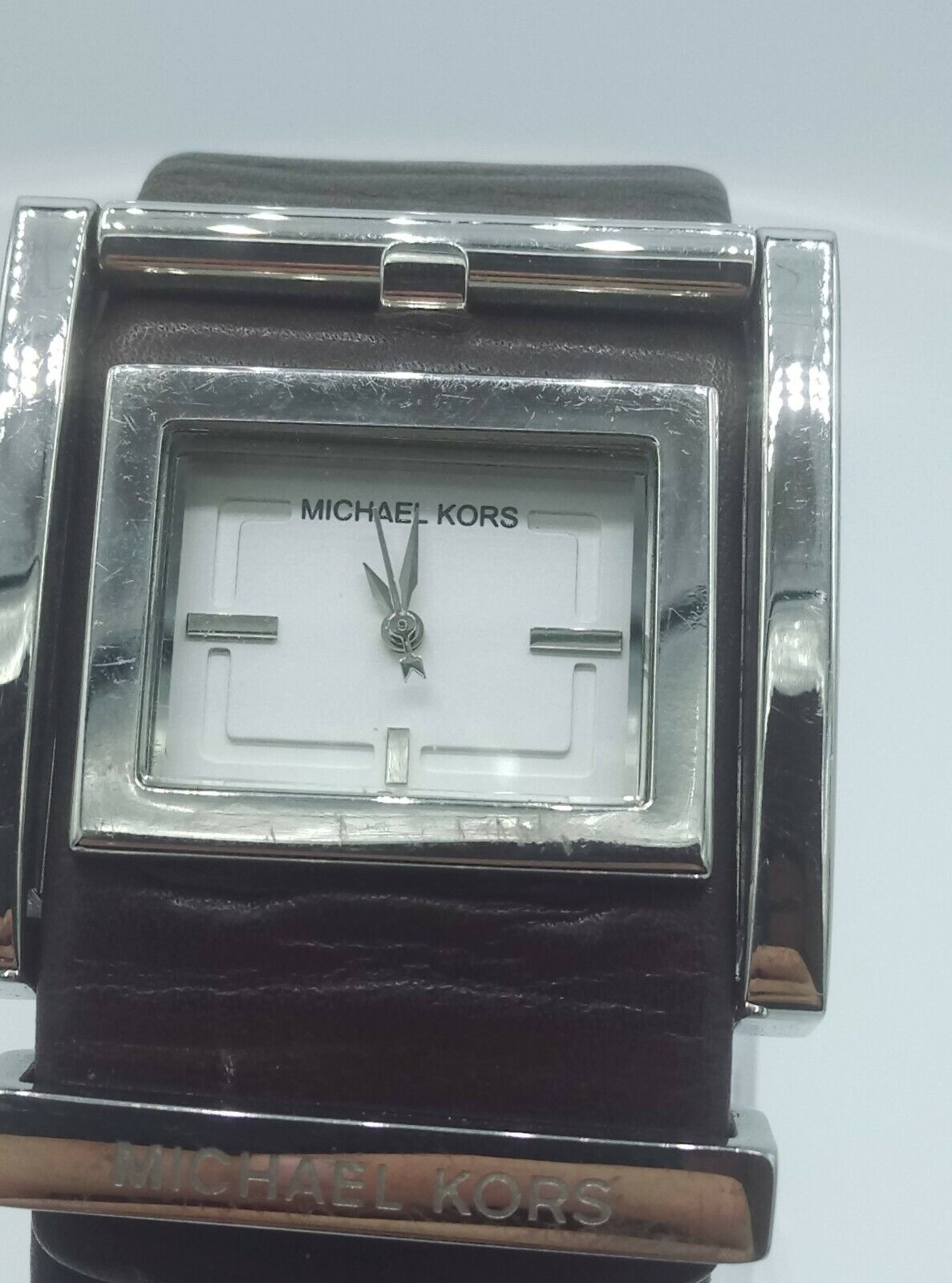 Michael Kors MK2121 ladies watch brown leather steel bracelet MK-2121 5 ATM