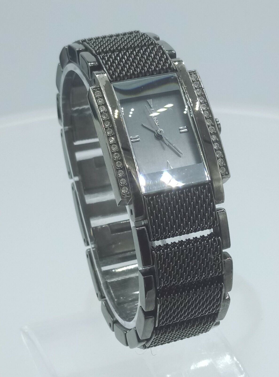 DKNY NY3749 ladies watch full black steel diamonds inserts NY-3749 3 ATM