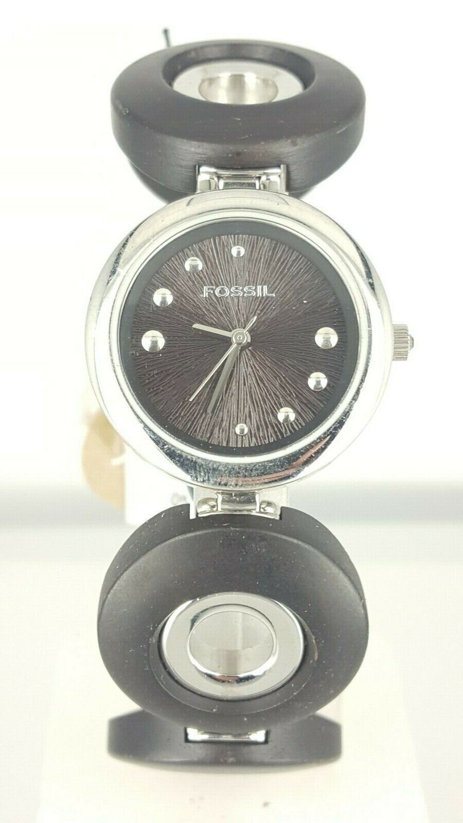 Fossil ES1986 ladies watch brown wood look bracelet ES-1986 analog 5 ATM