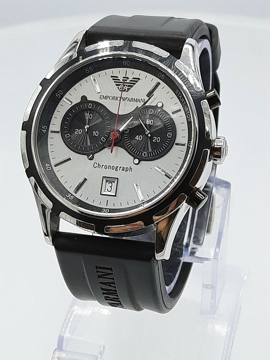 Emporio Armani AR0532 men's vintage chrono watch AR-0532 analog 5 ATM