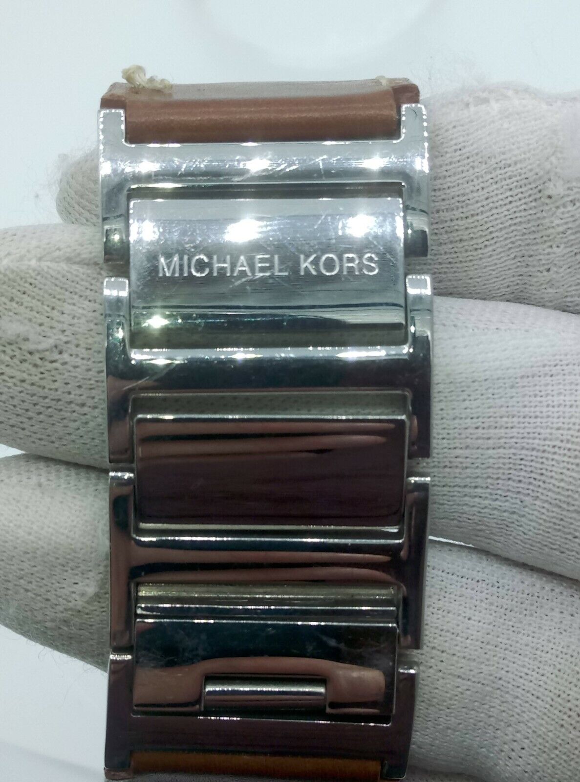 Michael Kors MK4056 ladies watch brown leather steel bracelet MK-4056 5 ATM