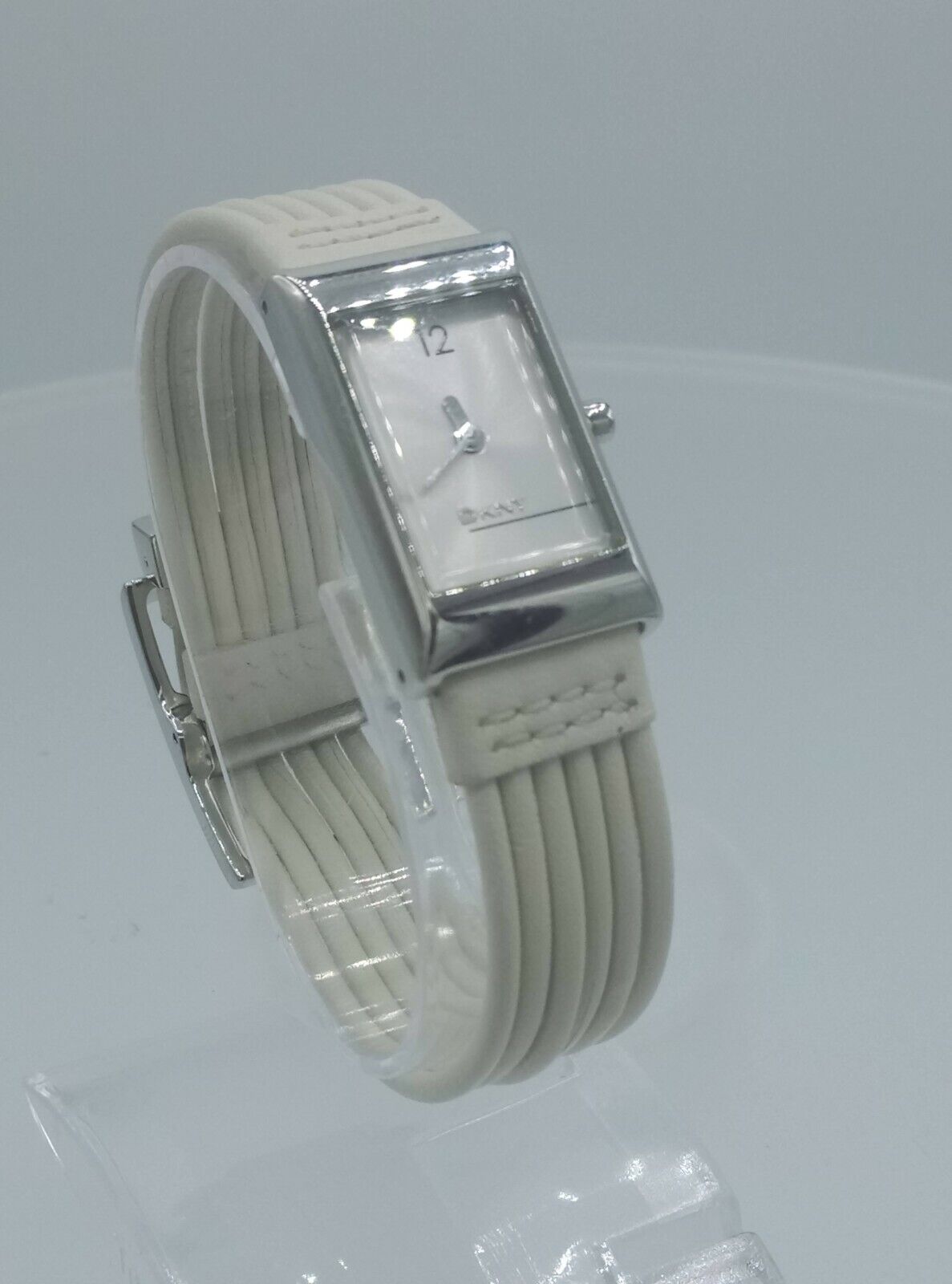 DKNY NY4112 ladies watch time only analog full white  NY-4112 3 ATM