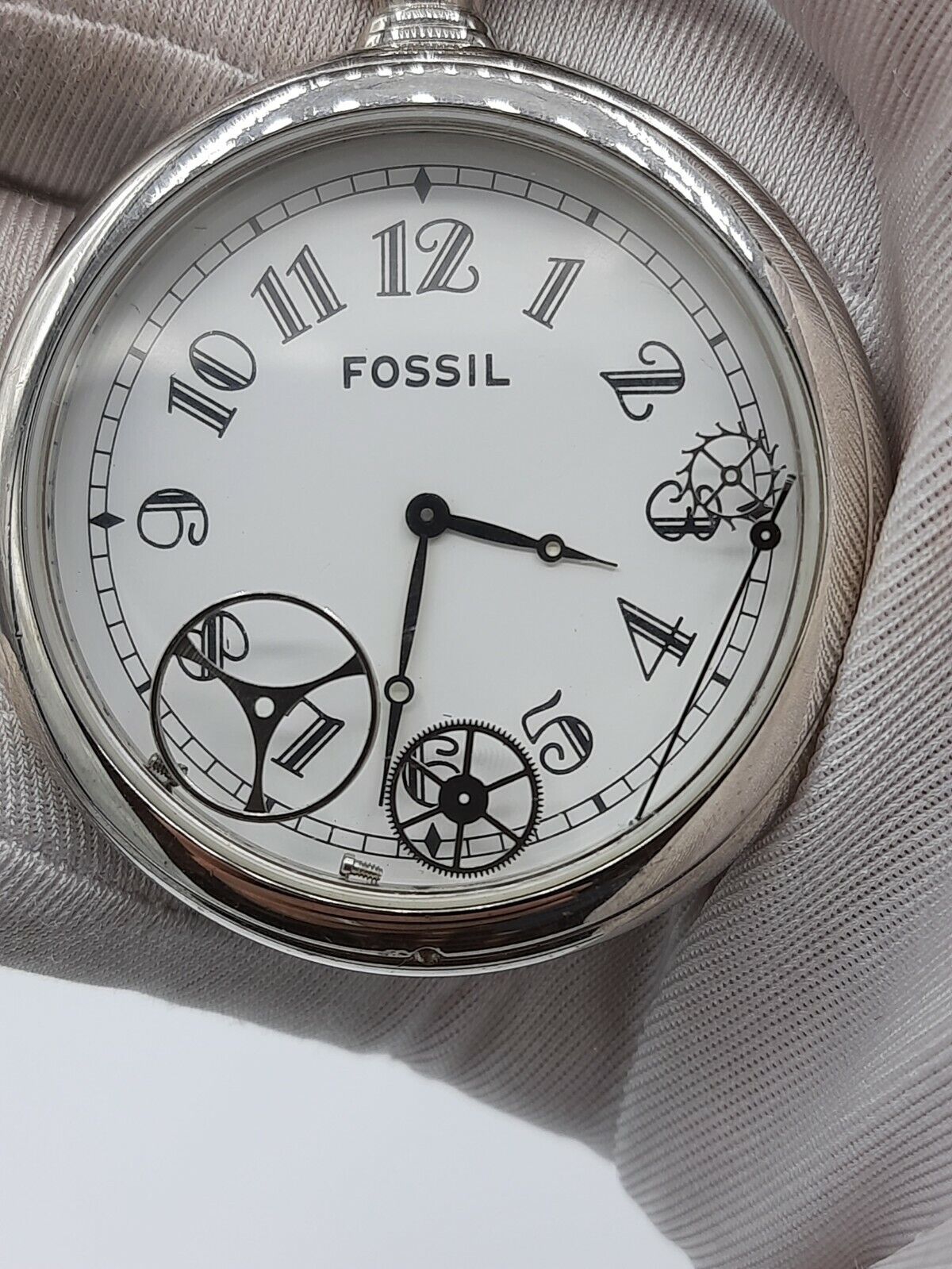 Fossil JR7713 Roadtrip collection pocketwatch JR-7713 analog 3 ATM