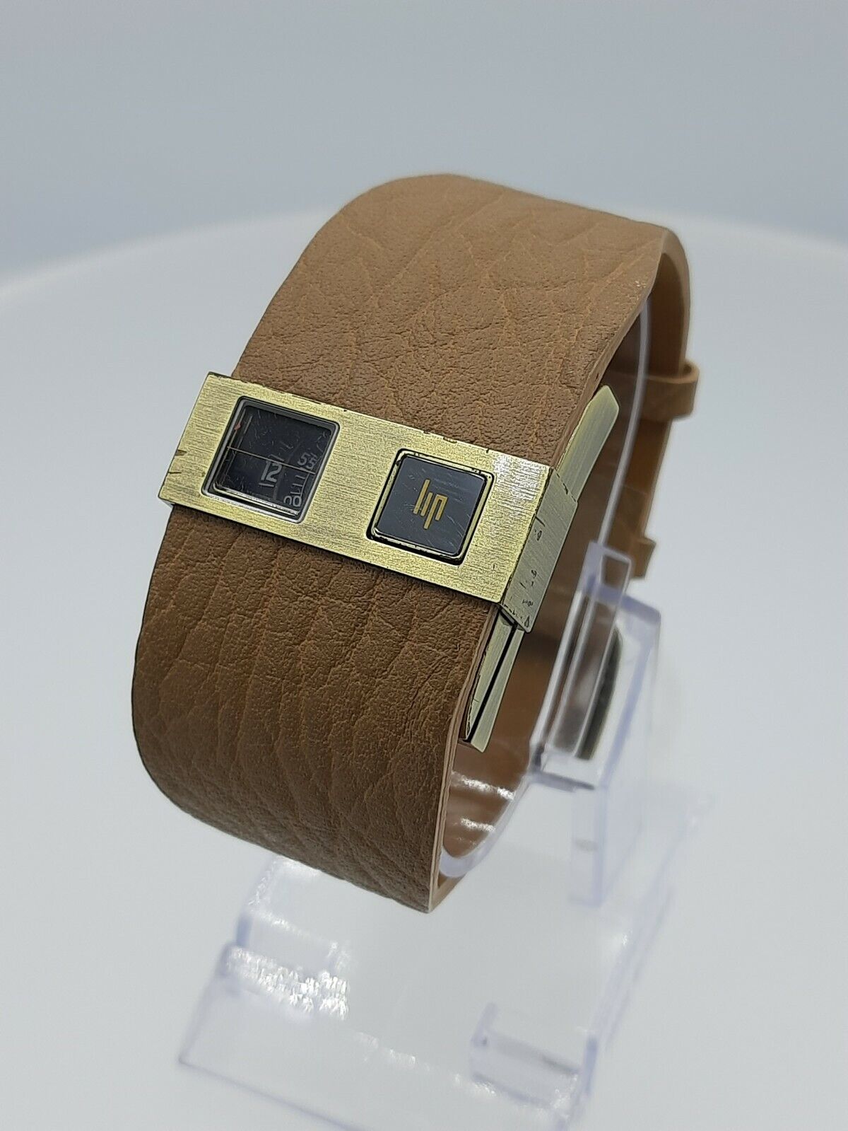 LIP 1871362 men's jumphourwatch Baschmakoff bronze brown French design 10 ATM