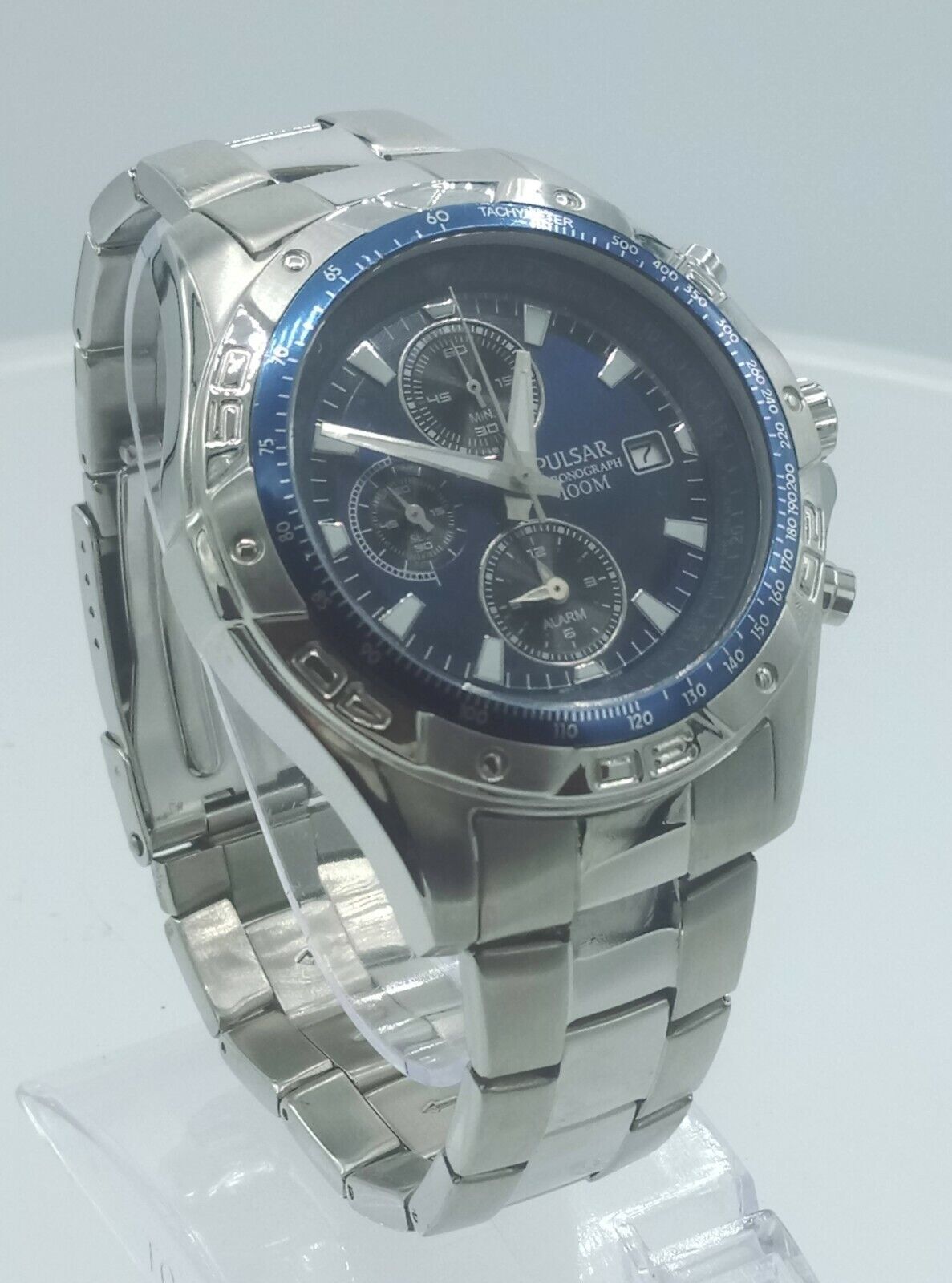 Pulsar VM82X194 orologio crono da uomo acciaio inossidabile massiccio...