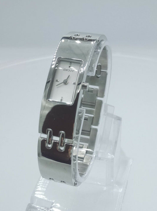 DKNY NY3499 ladies full steel time only watch polished bracelet  NY-3002 3ATM