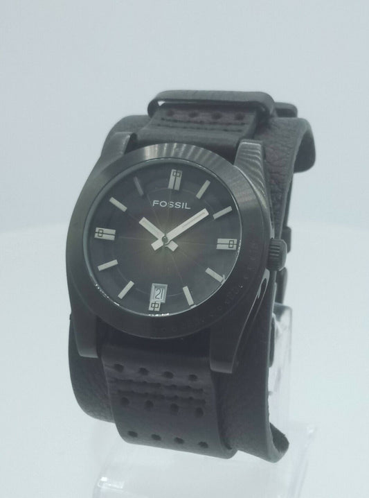 Fossil Authentic JR9275 men's full black watch  JR-9275 analog 5 ATM
