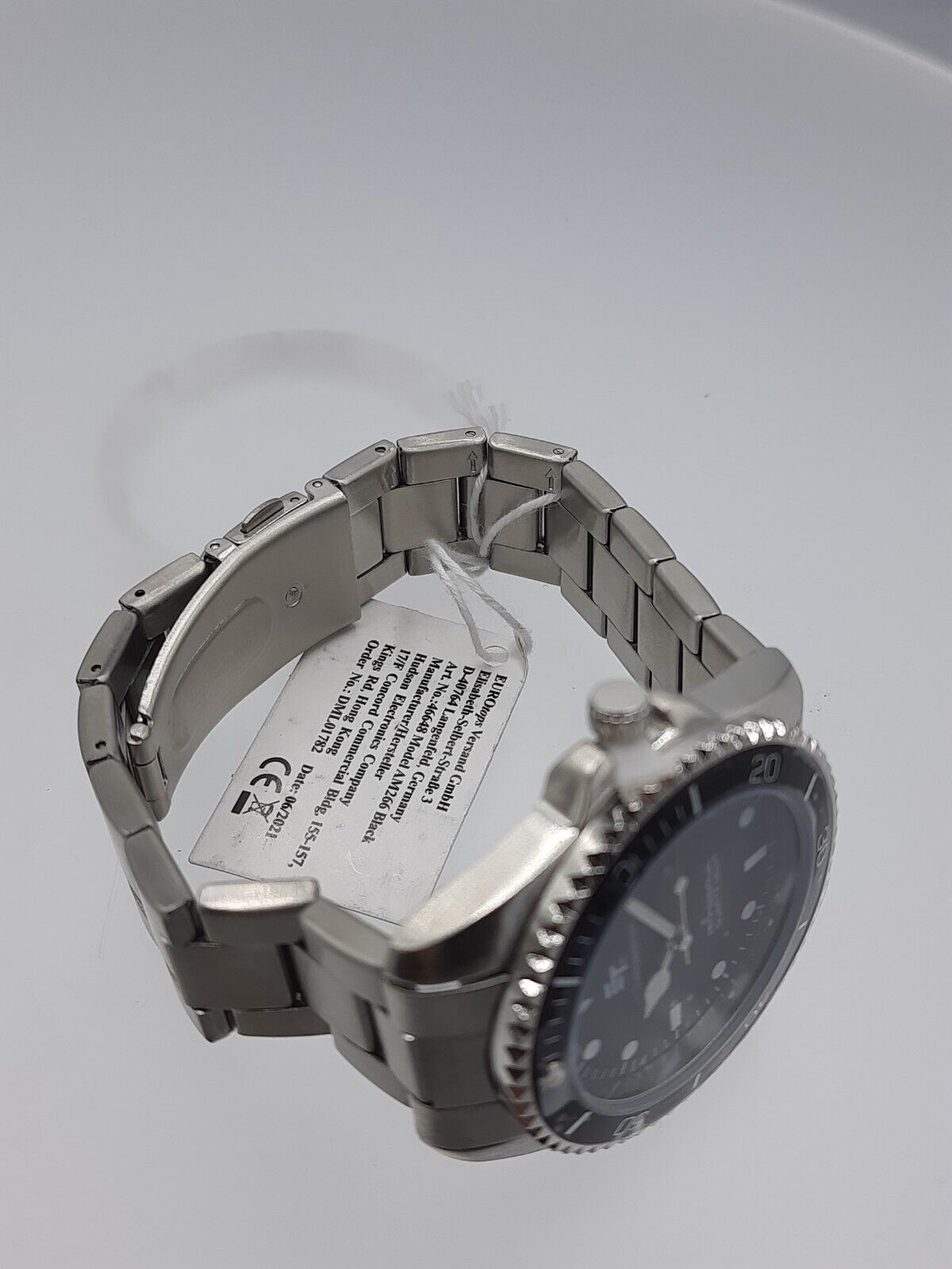 Ocean Master men's wristwatch NOS black dial  analog 5 ATM