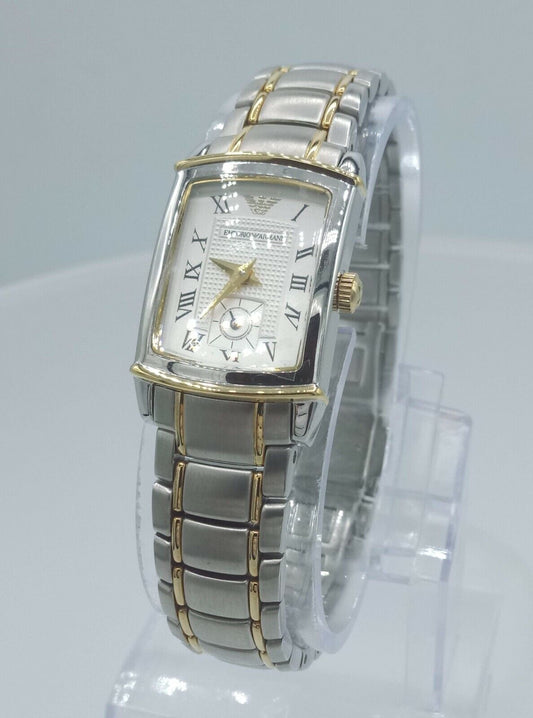 emporio Armani AR0242 ladies dresswatch luxury dual tone AR-0242 5 ATM