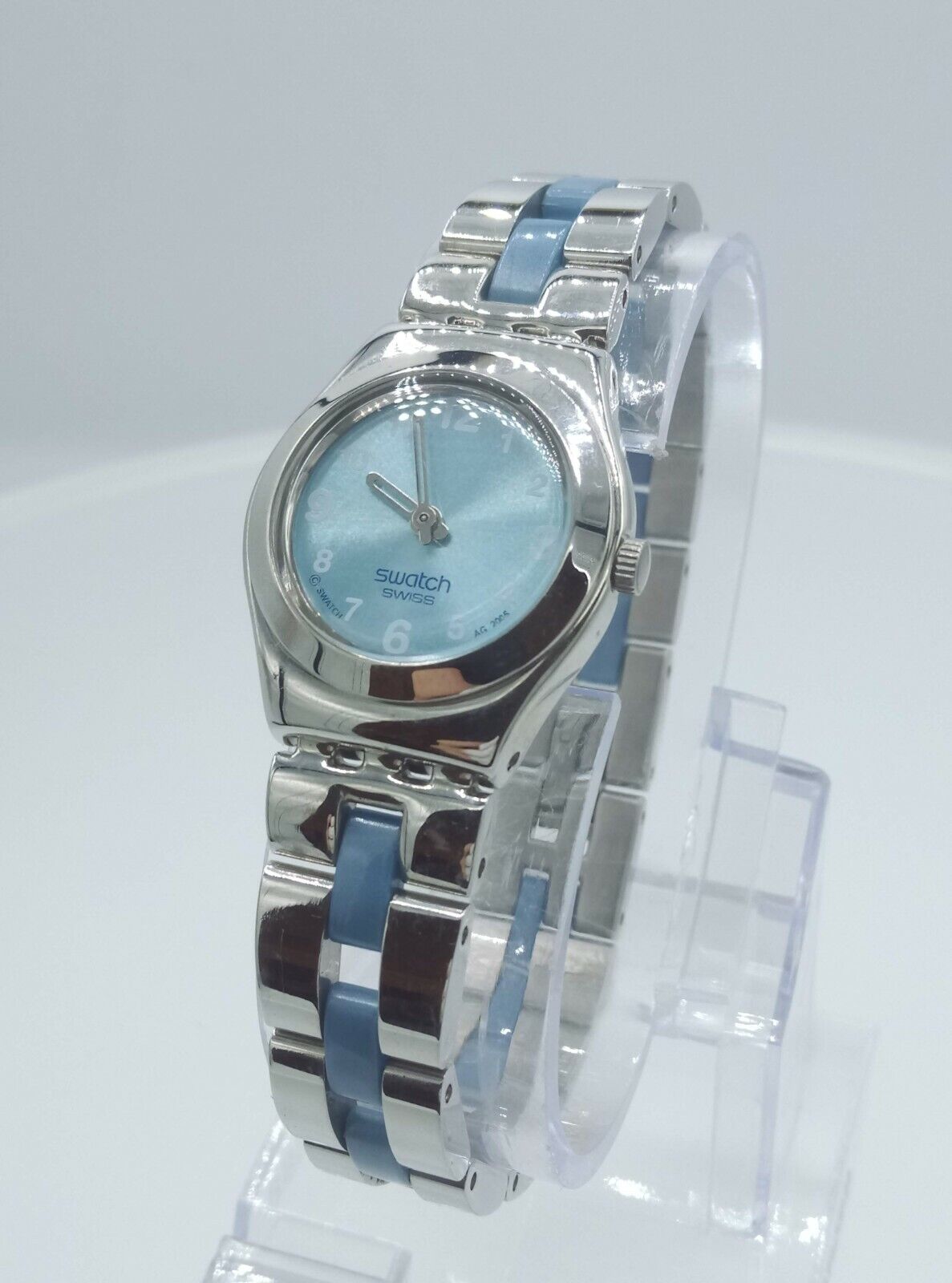 Swatch Irony lady YSS203G ladies watch Blue Silky Swiss made 3 ATM