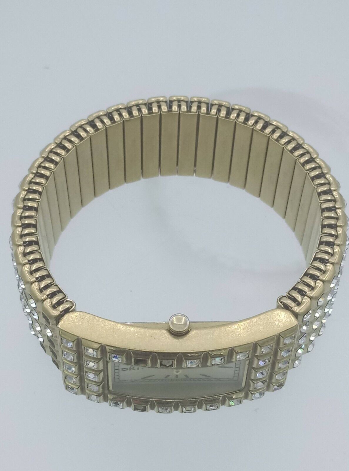 DKNY NY3652 ladies watch gold tone diamonds inserts fixoflex NY-3652 3ATM