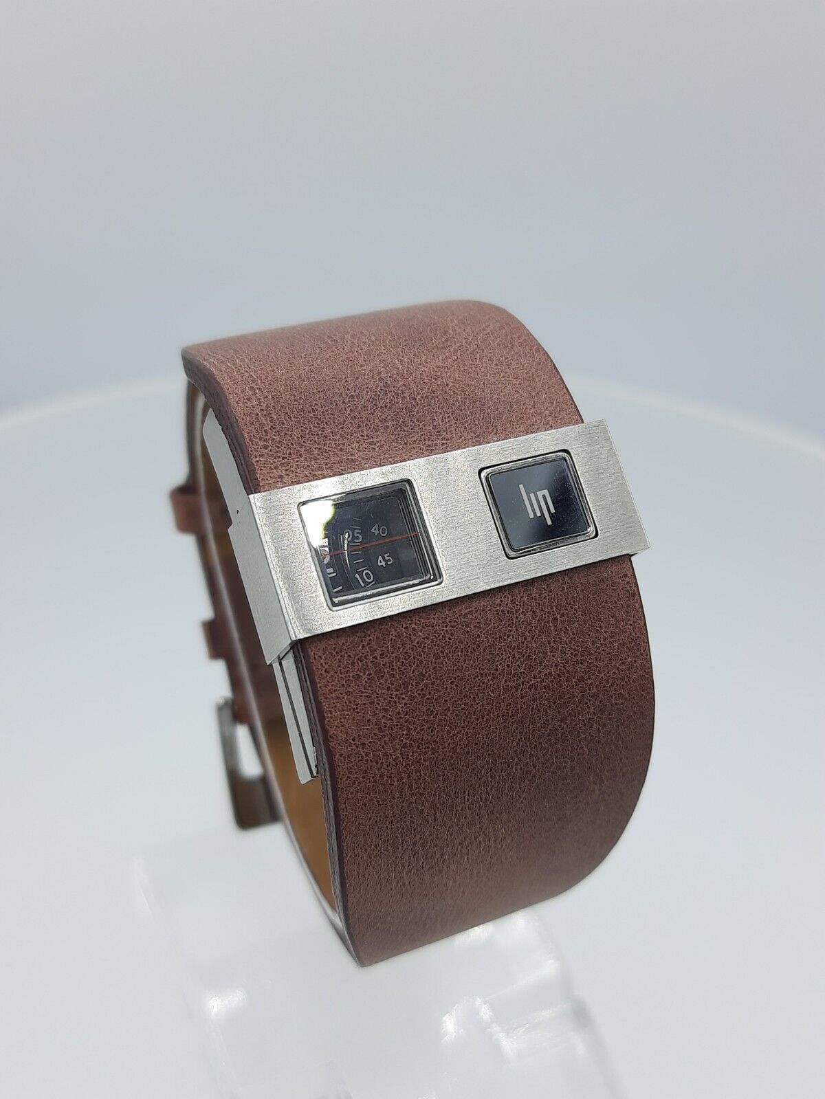 LIP 1871312 men's jumphourwatch Baschmakoff steel red/brown French design 10 ATM