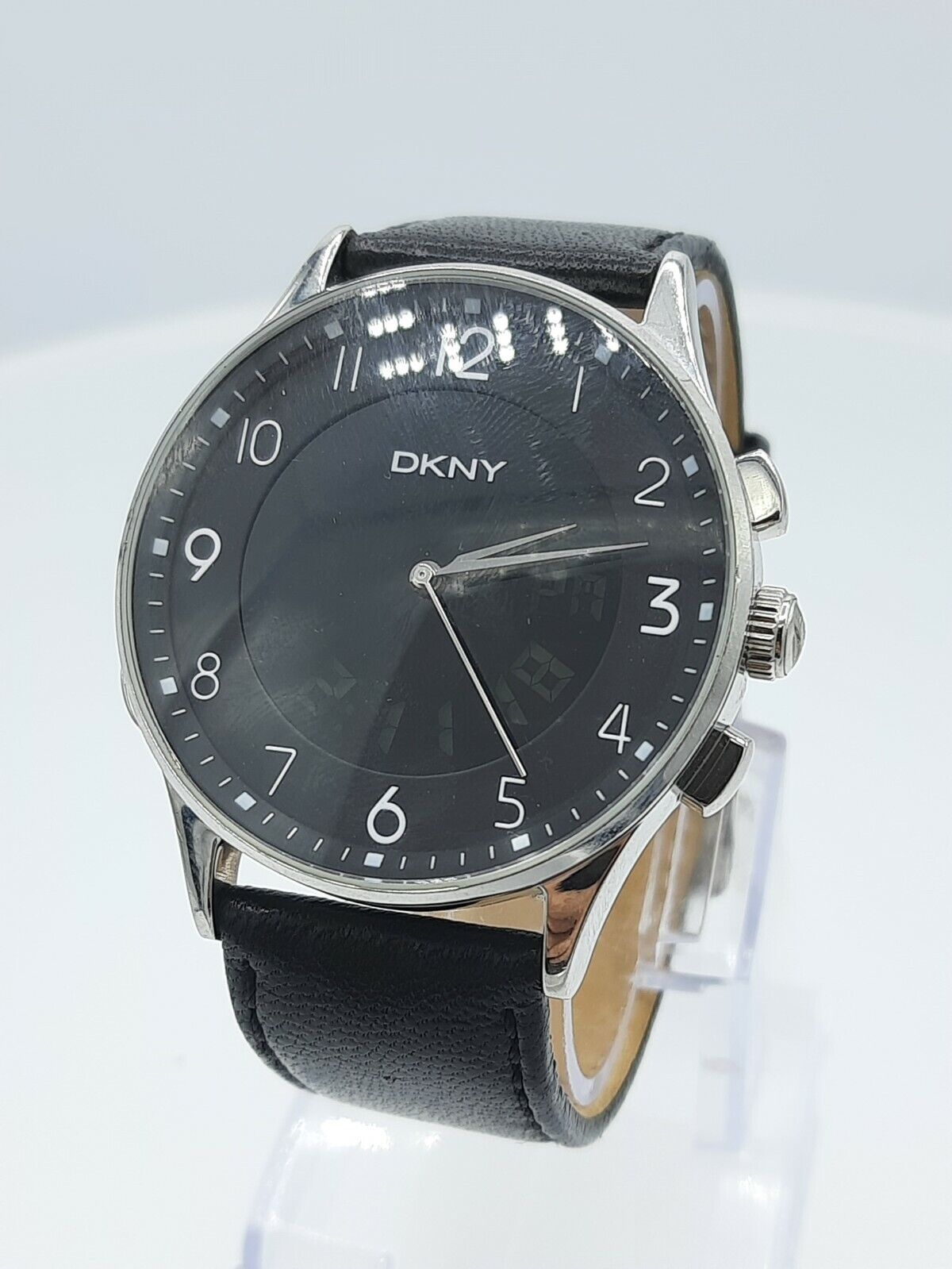 Montre pour homme DKNY NY1125 NOS ana/digi en acier inoxydable NY-1125 5 ATM