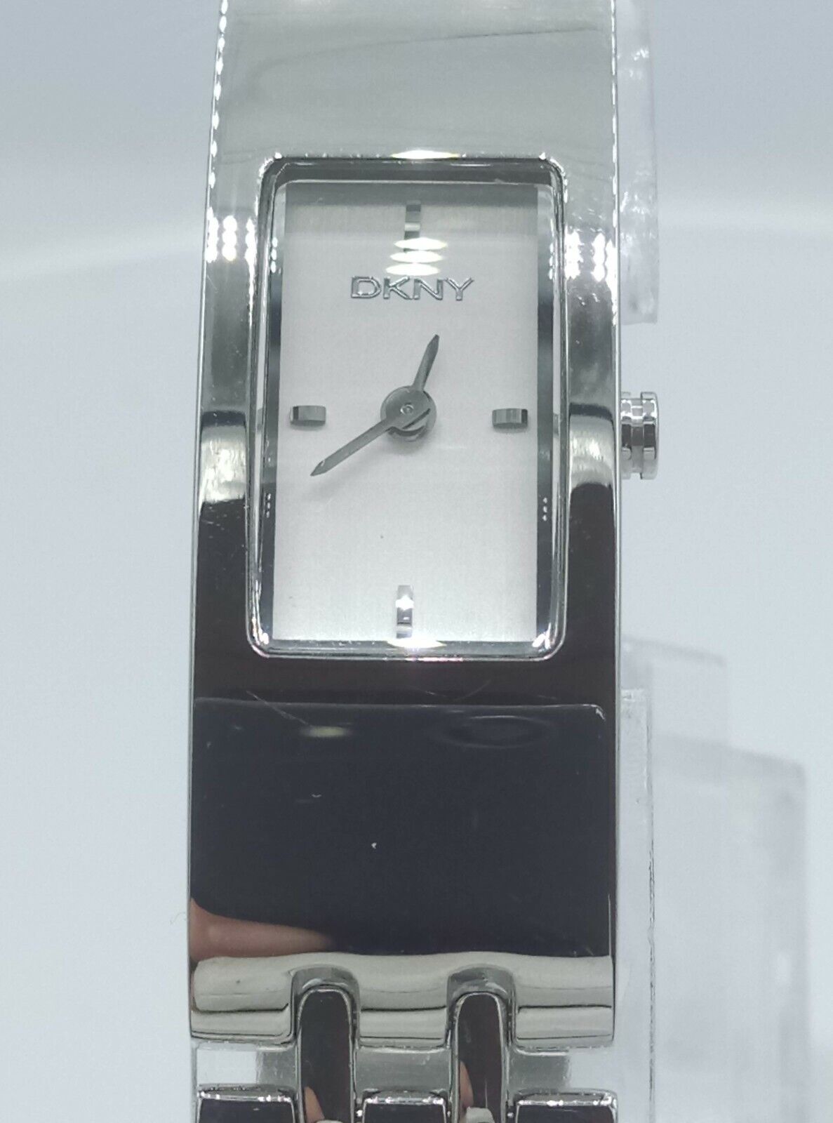 DKNY NY3499 ladies full steel time only watch polished bracelet NY-3002 3ATM