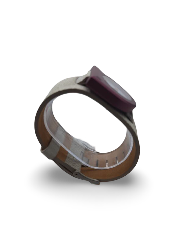 LIP 1890372 ladies analog time only watch Cabriole grey strap French design 3ATM