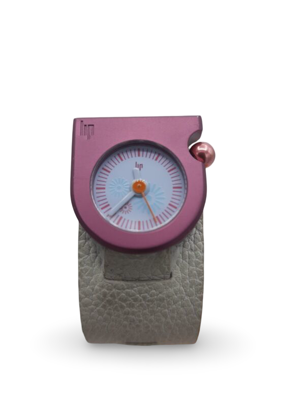 LIP 1890372 ladies analog time only watch Cabriole grey strap French design 3ATM