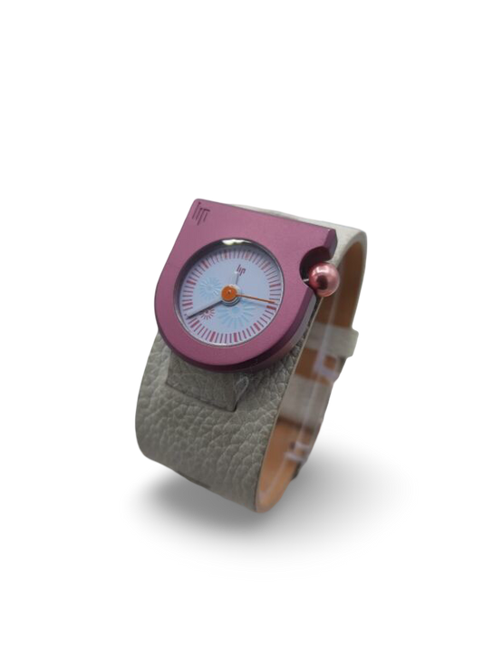 LIP 1890372 ladies analog time only watch Cabriole grey strap French design 3ATM